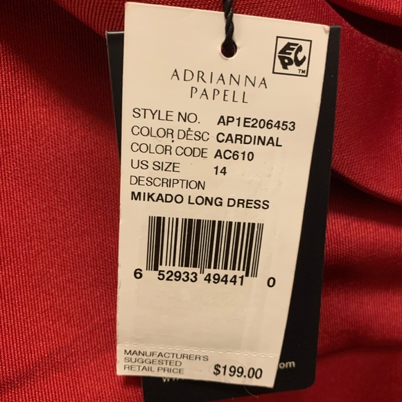 Elegant women dress color Red size 14 Nuw - Picture 5 of 5